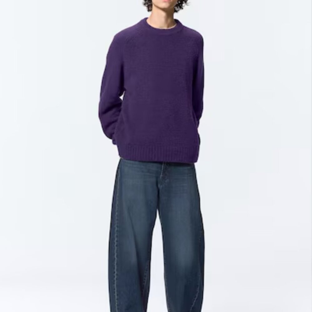 GU Barrel Leg Denim Jeans Wide Leg